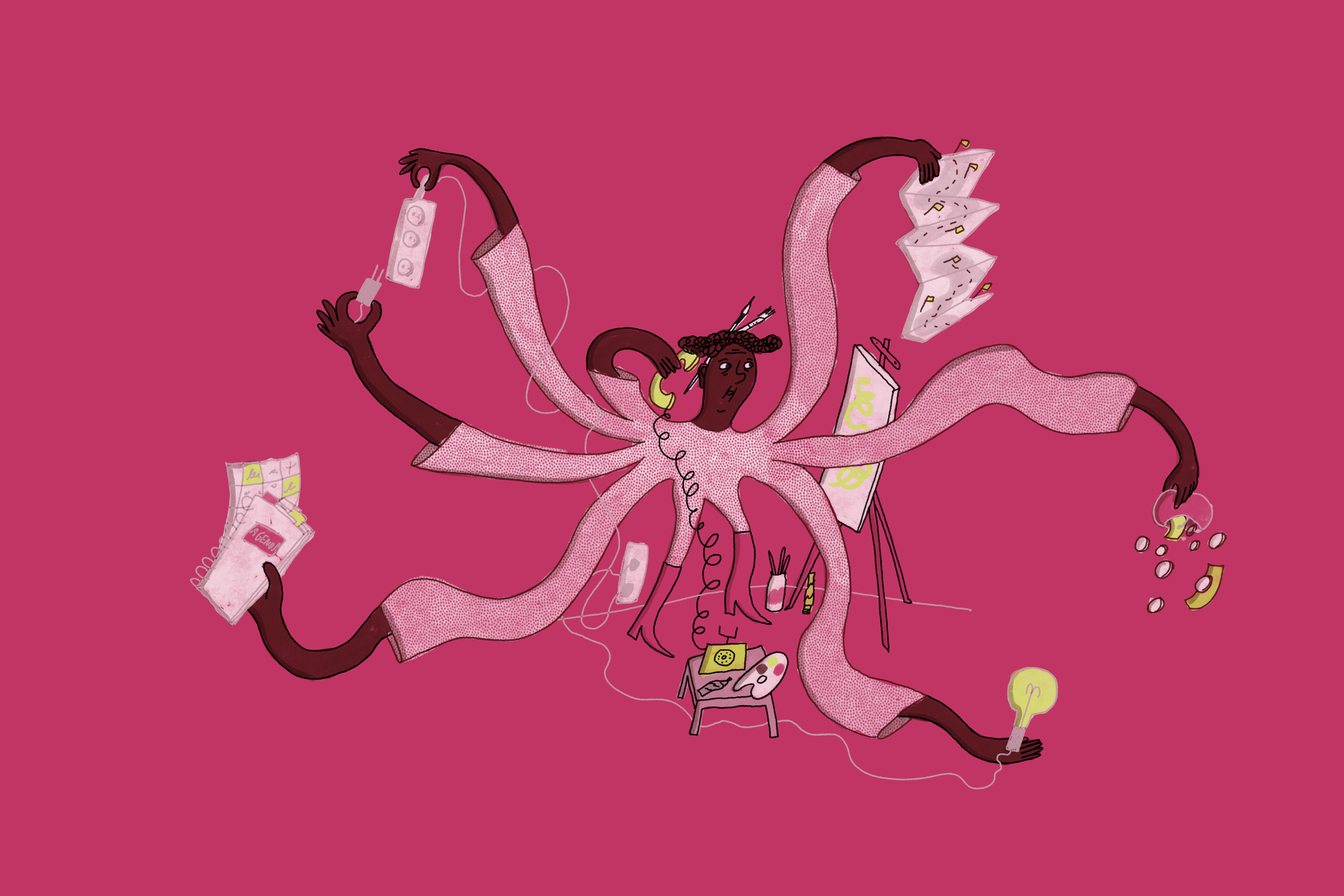 Illustratie ICC Roze
